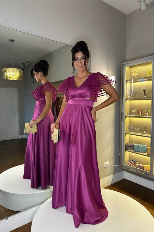 VESTIDO CAPADÓCIA FÚCSIA