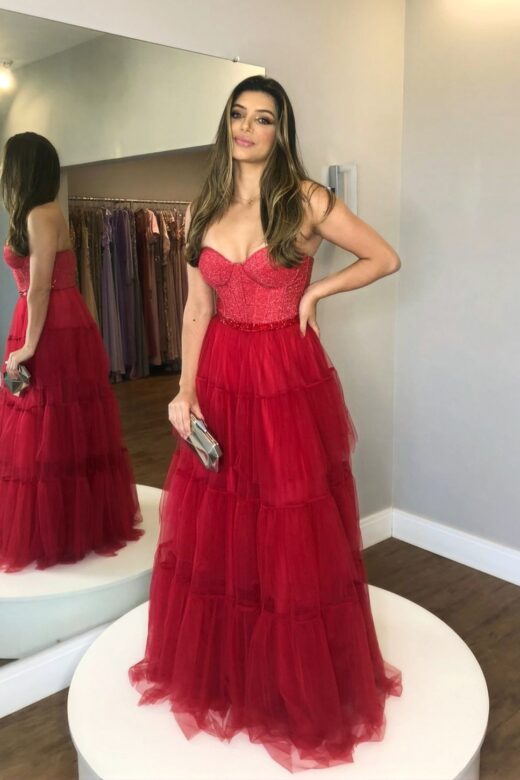 VESTIDO BARCELONA VERMELHO