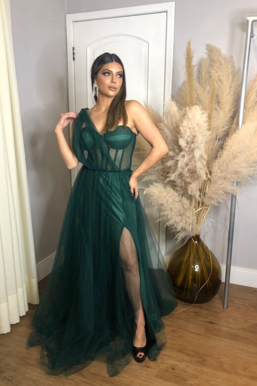 VESTIDO ADA VERDE (laço removível)