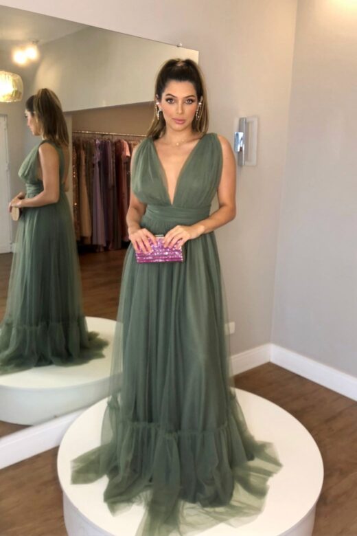 VESTIDO DUSTY OLIVA