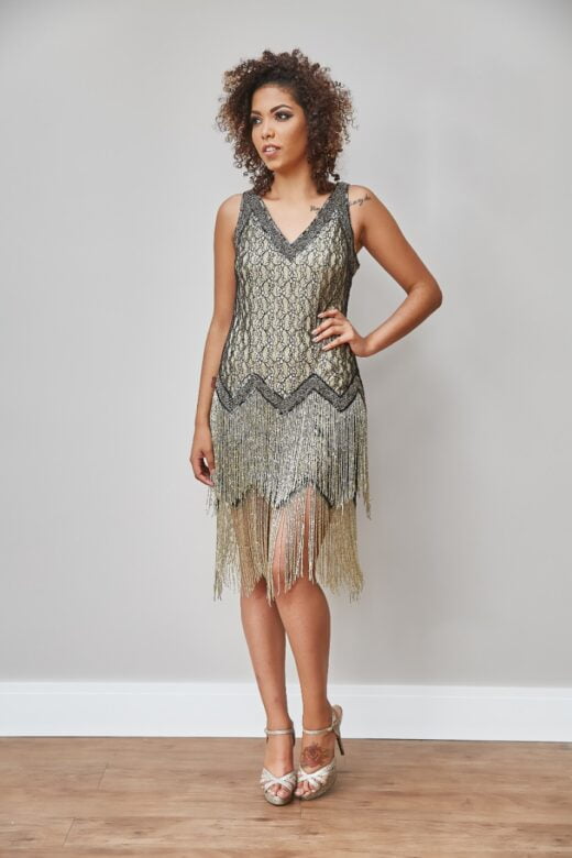 VESTIDO CURTO FRANJAS