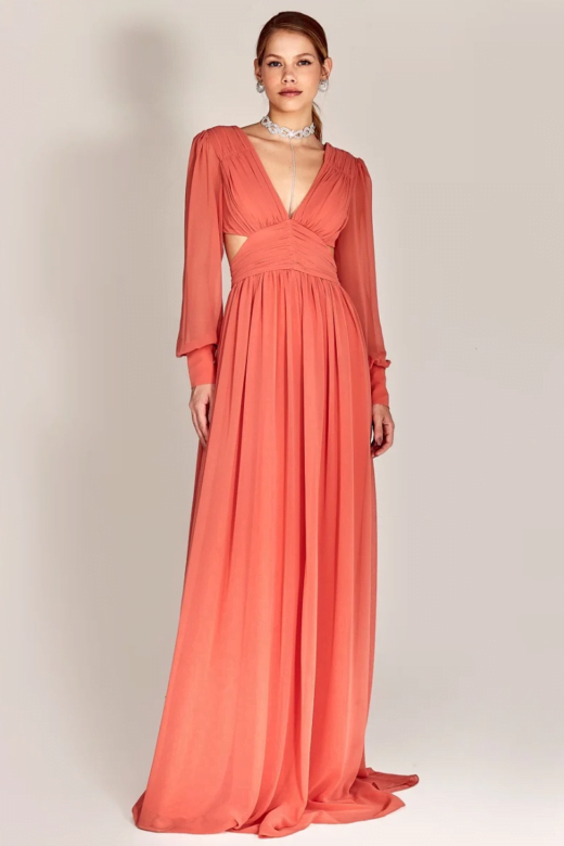 VESTIDO MONACO CORAL