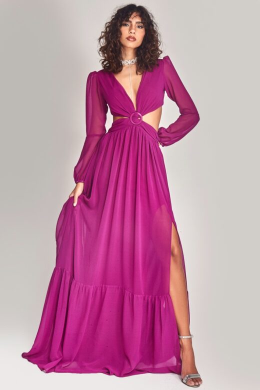 VESTIDO MÁLAGA FÚCSIA