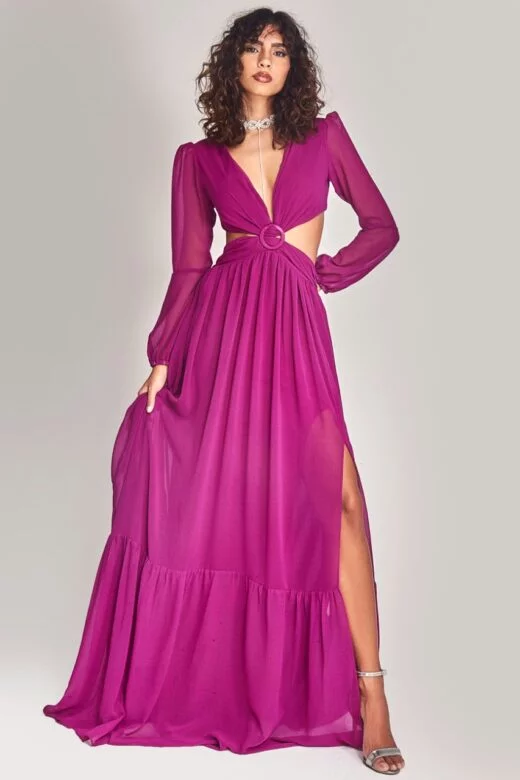 VESTIDO MÁLAGA FÚCSIA