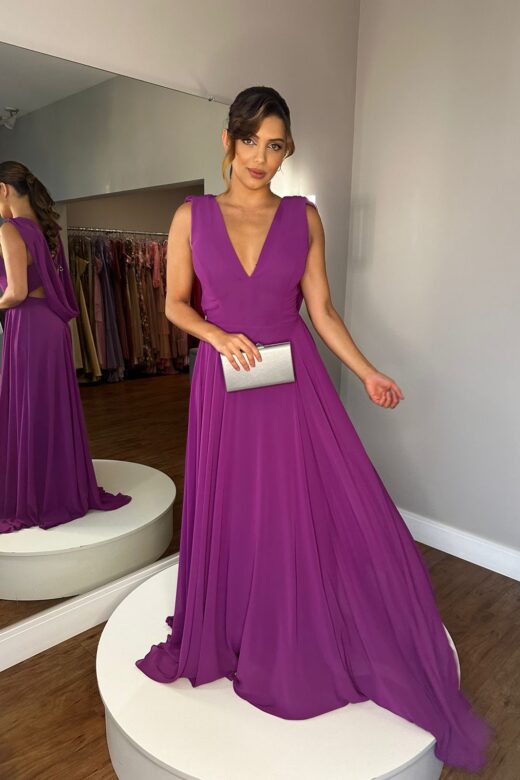 VESTIDO ODETE ROXO