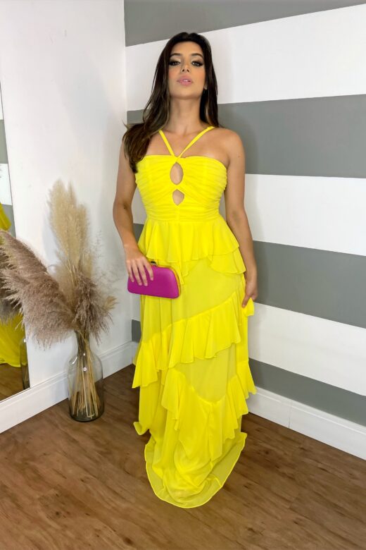 VESTIDO ANITA AMARELO