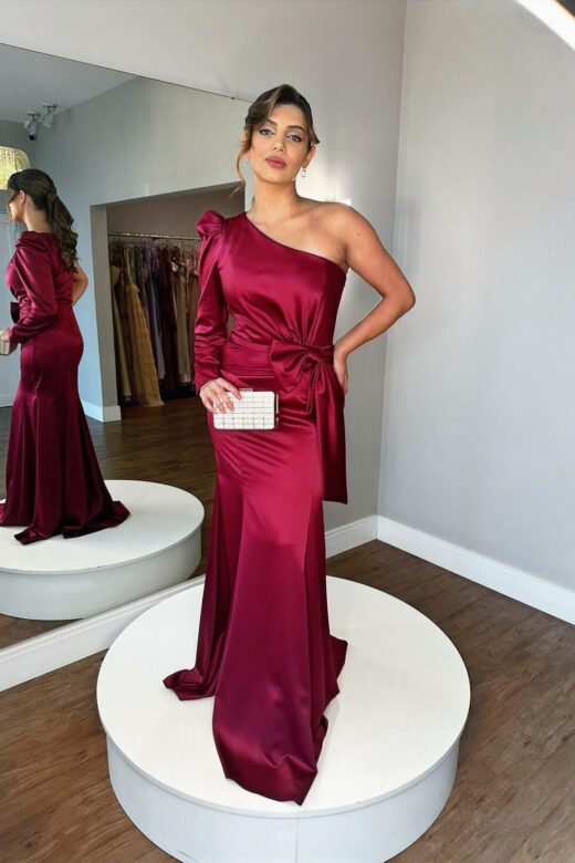 VESTIDO ÉRICA MARSALA