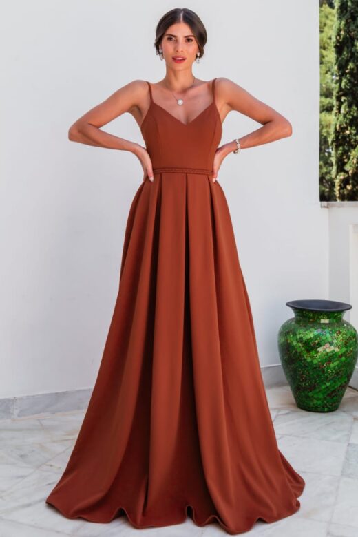 VESTIDO CHARLOTTE TERRACOTA