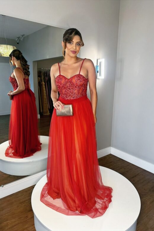 VESTIDO NINA TERRACOTA