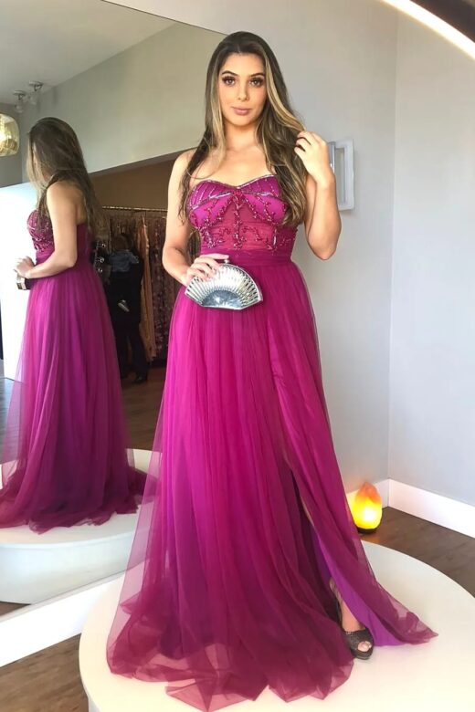 VESTIDO JÚLIA FÚCSIA