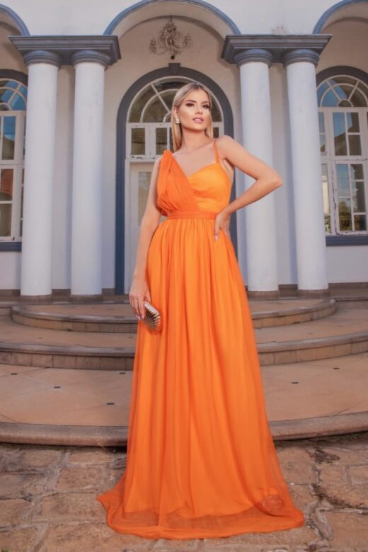 VESTIDO ESTER LARANJA