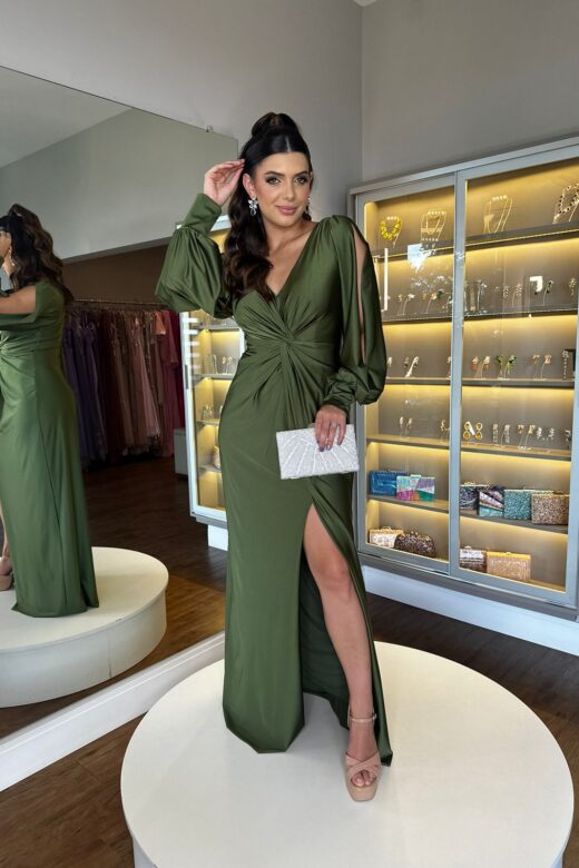 VESTIDO DIANA OLIVA VESTIDO DIANA OLIVA