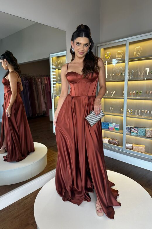 VESTIDO HADASSA TERRACOTA VESTIDO HADASSA TERRACOTA