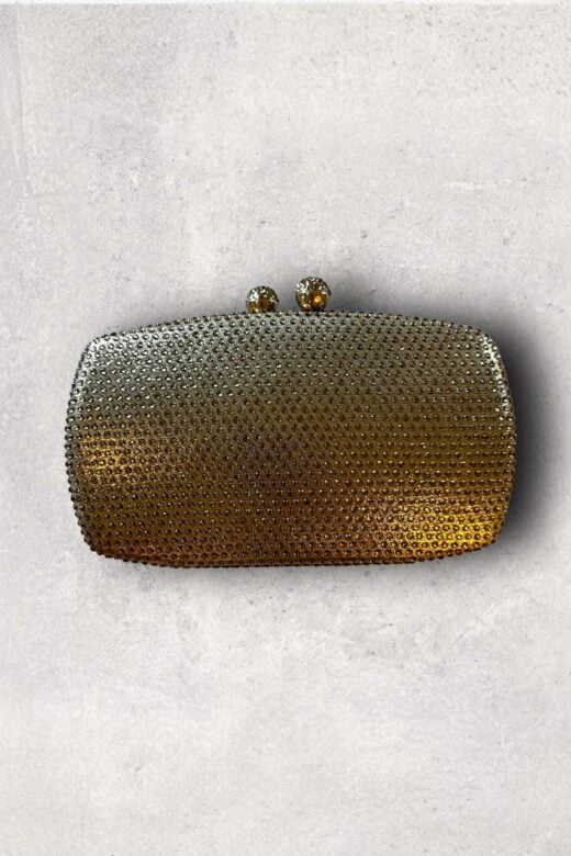 Clutch Strass Dourada oval