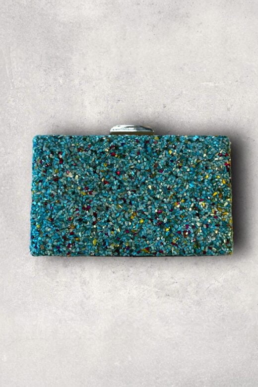 Clutch mix pedras Azuis