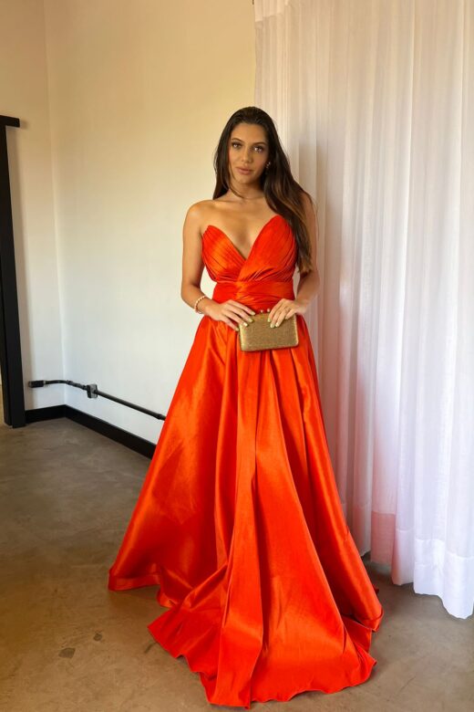 VESTIDO ALINE LARANJA