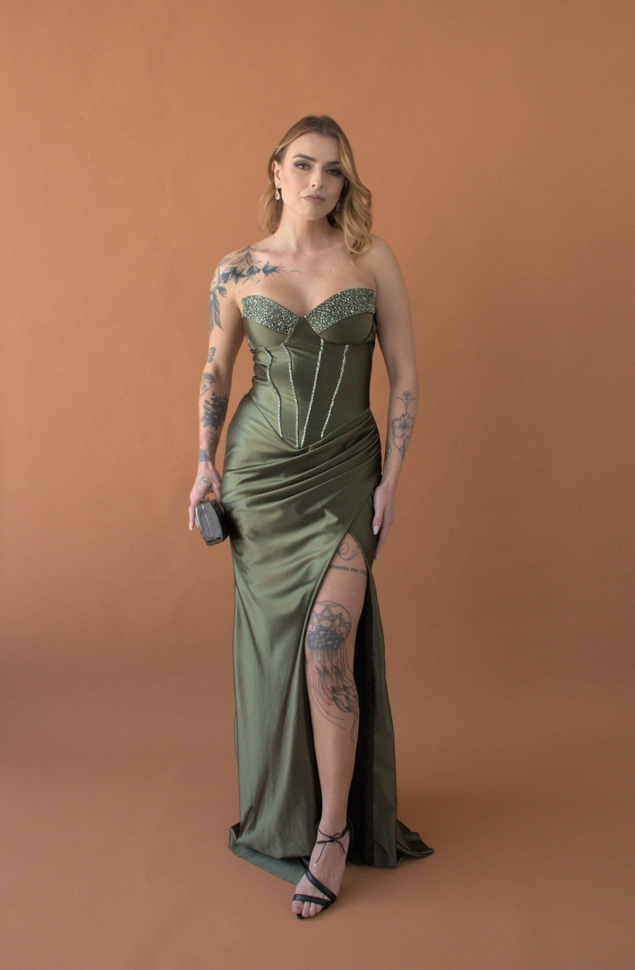 VESTIDO PRADA OLIVA
