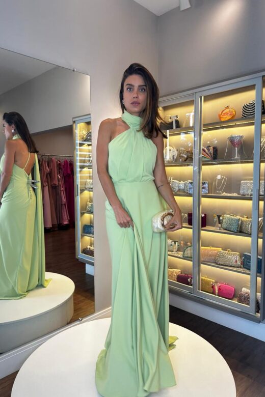 VESTIDO THAMIS PISTACHE VESTIDO THAMIS PISTACHE