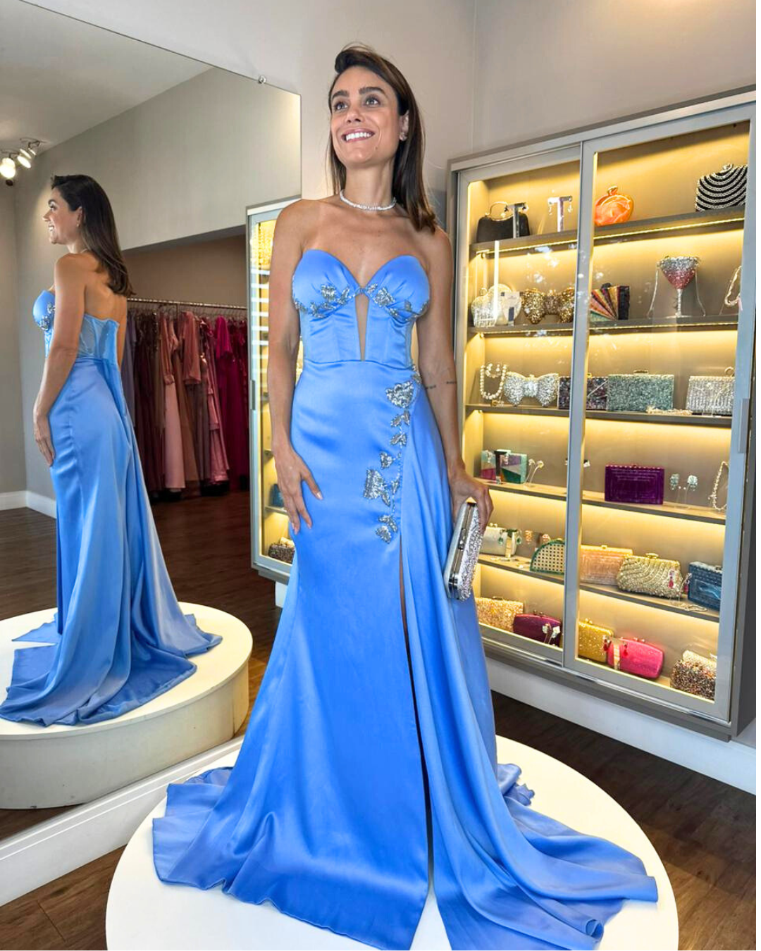 VESTIDO CELESTE VESTIDO CELESTE