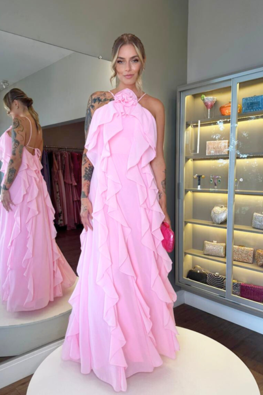 VESTIDO GAIA CHICLETE