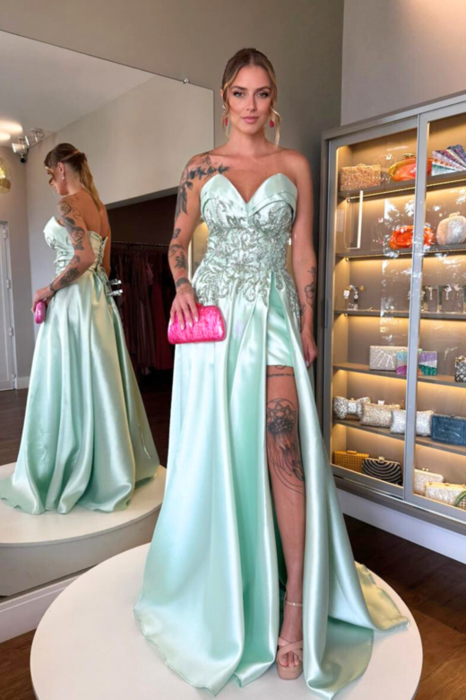 VESTIDO CLÁUDIA MENTA