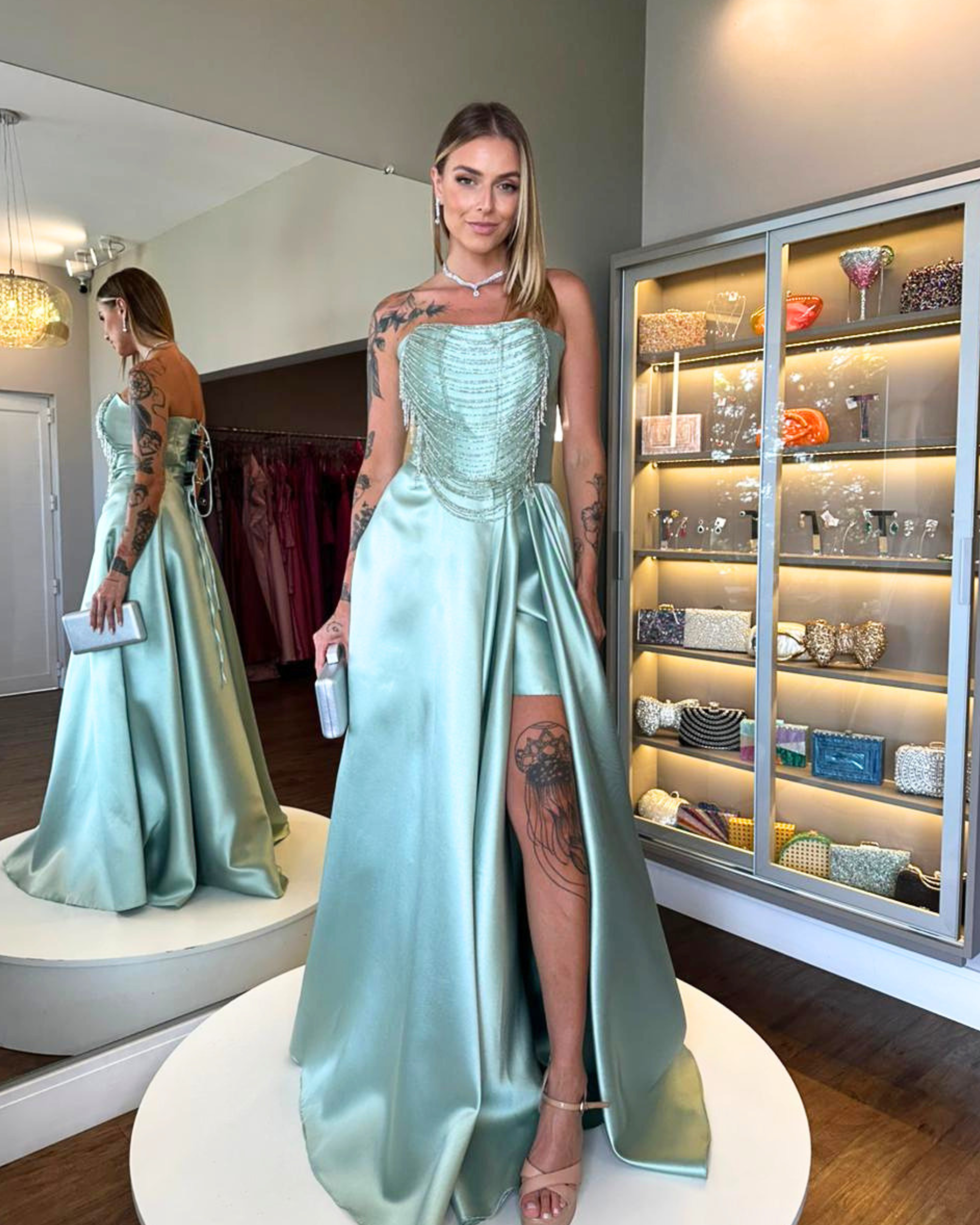 VESTIDO LUZIA MENTA VESTIDO LUZIA MENTA