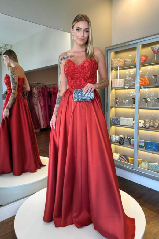 VESTIDO MIRELLE VERMELHO