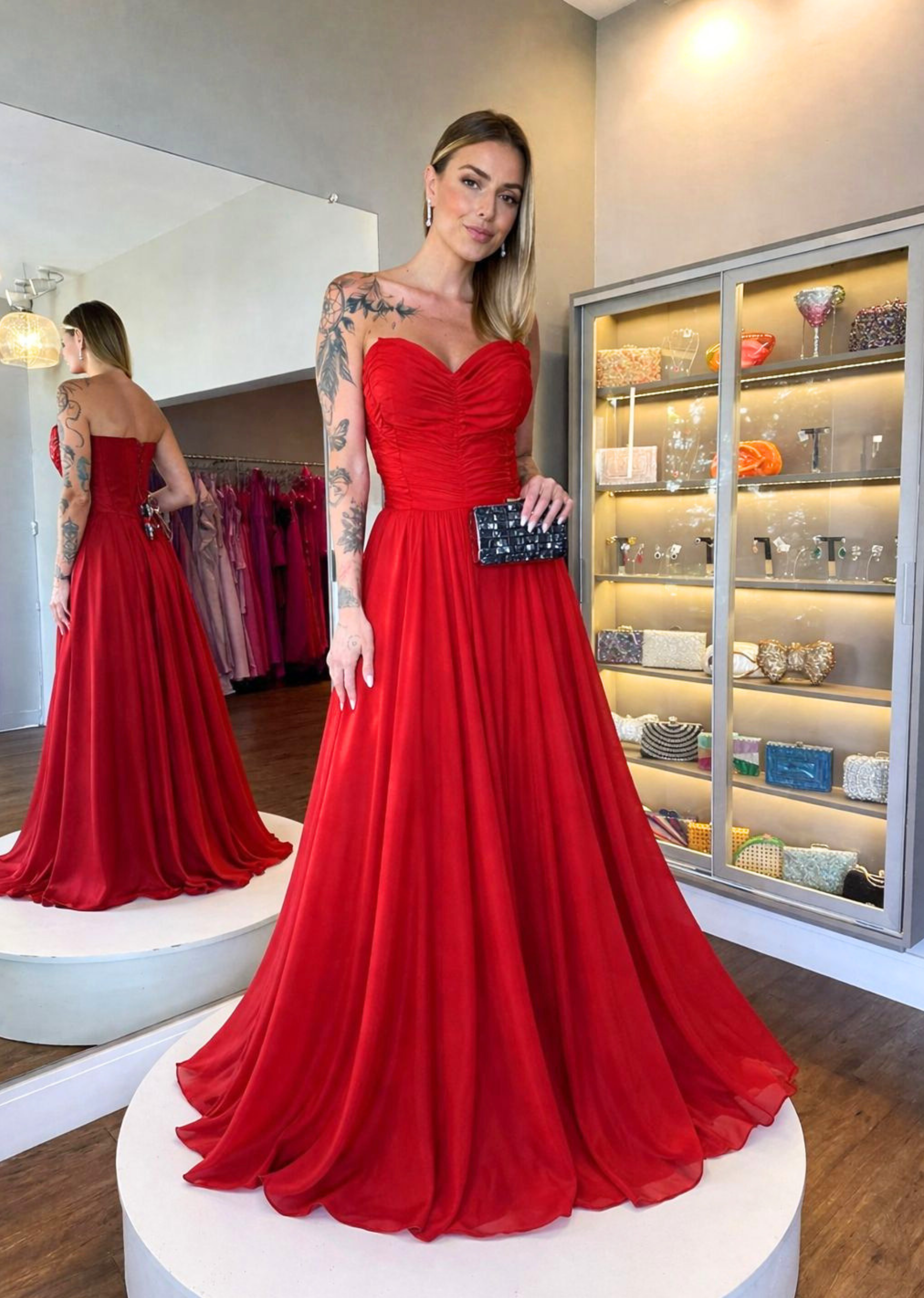 VESTIDO SASHA VERMELHO VESTIDO SASHA VERMELHO