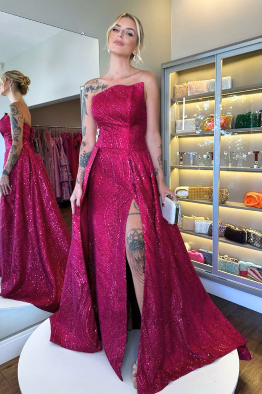 VESTIDO DUDA FÚCSIA