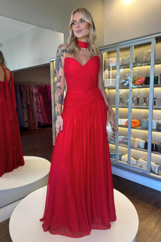 VESTIDO EUDORA VERMELHO