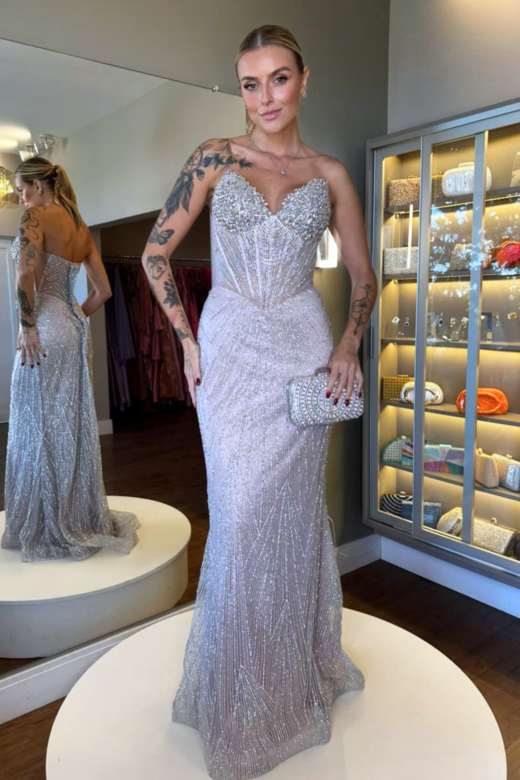 VESTIDO TÂMARA PRATA