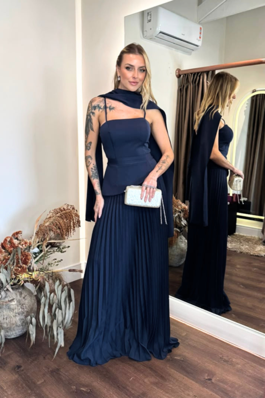 VESTIDO PERSA MARINHO