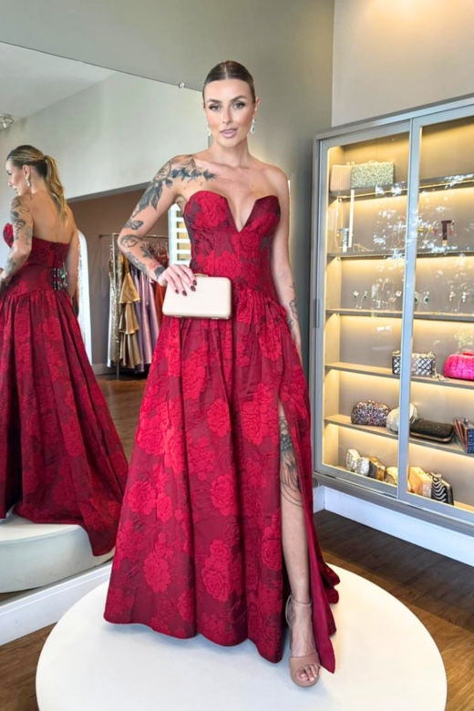 VESTIDO LONDRES MARSALA