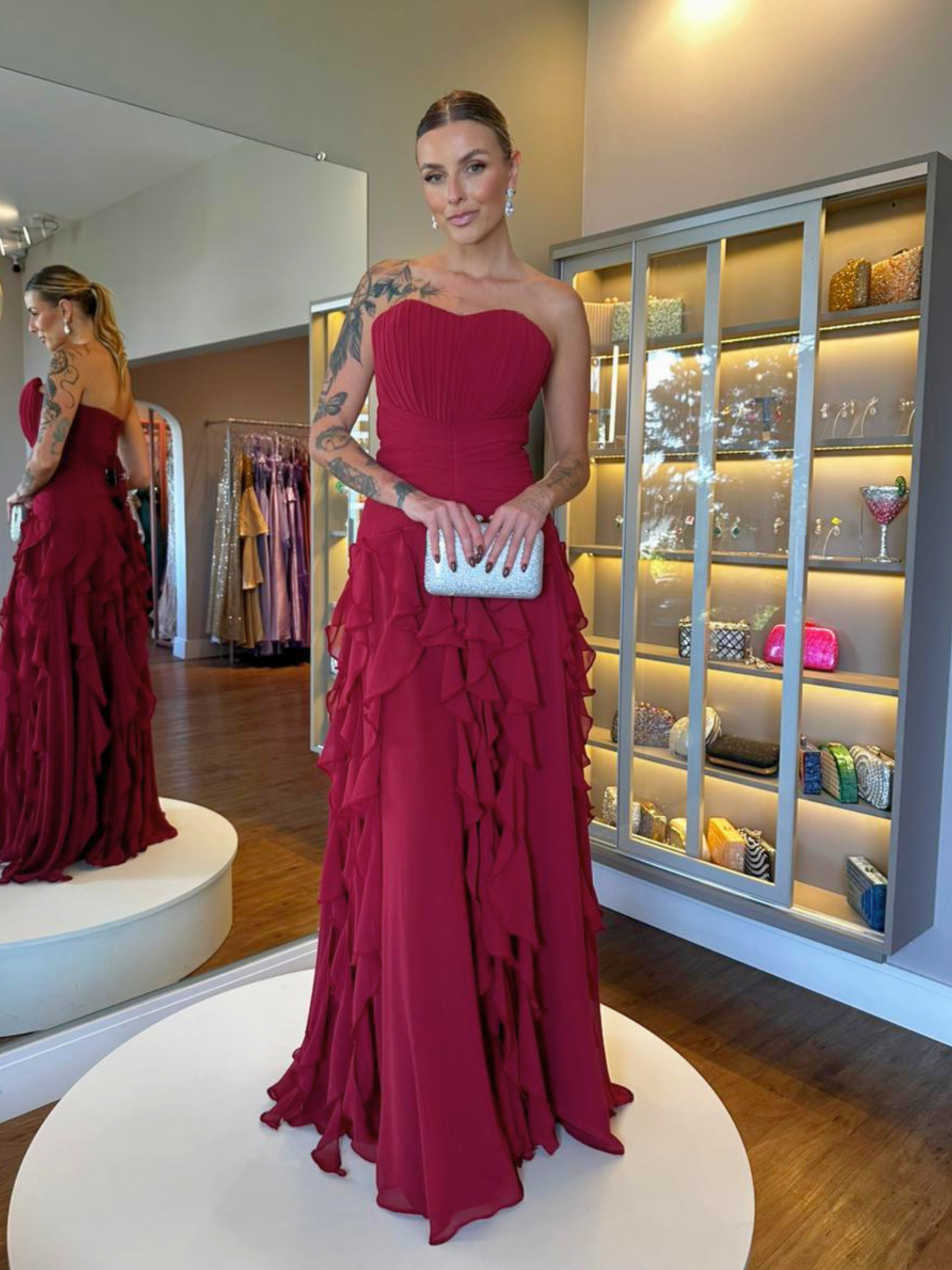 VESTIDO KEILA MARSALA VESTIDO KEILA MARSALA