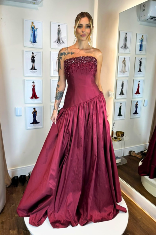 VESTIDO DUBAI MARSALA