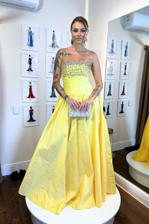 VESTIDO DUBAI AMARELO